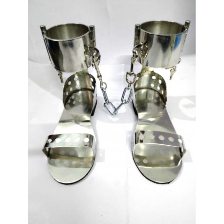 7488 CUFF STEEL METAL BONDAGE SLAVE SHOES EXTREM FETISH TALLA XL